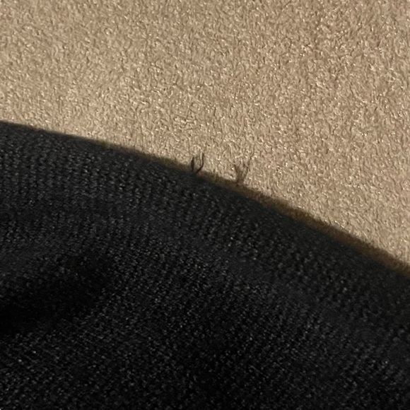 GUC Le Chateau Assymetrical black sweater with flowers, size medium. - Picture 10 of 12